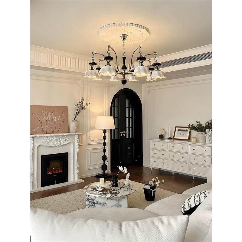 欧式风现古代客厅吊灯南法洋式复古风手工陶瓷别墅餐厅卧23室中吊