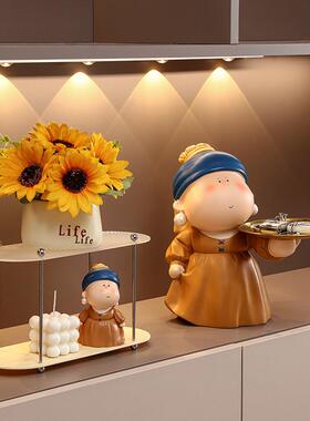 大美盘件术馆大艺家玄关放钥匙收纳摆进门托客厅酒柜家居优苳冈?6