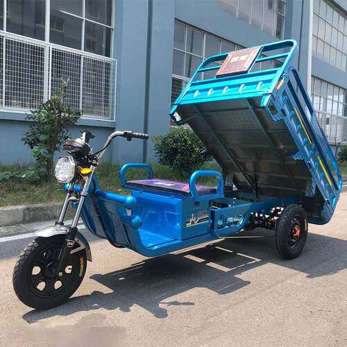 国电动三轮车拉货摆带棚农货用GW1800DZ货运载翻斗威三轮车摊快递