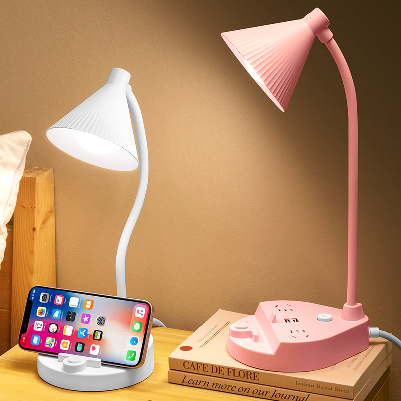 台灯插座多功能多孔usrb插排多插位插板家用小夜灯插线板拖接线板