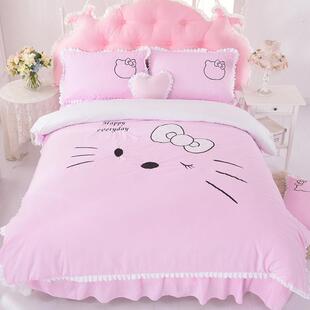 卡通儿童绣花款 被套单件公主风学生被罩宿舍180x220床上用品 韩版