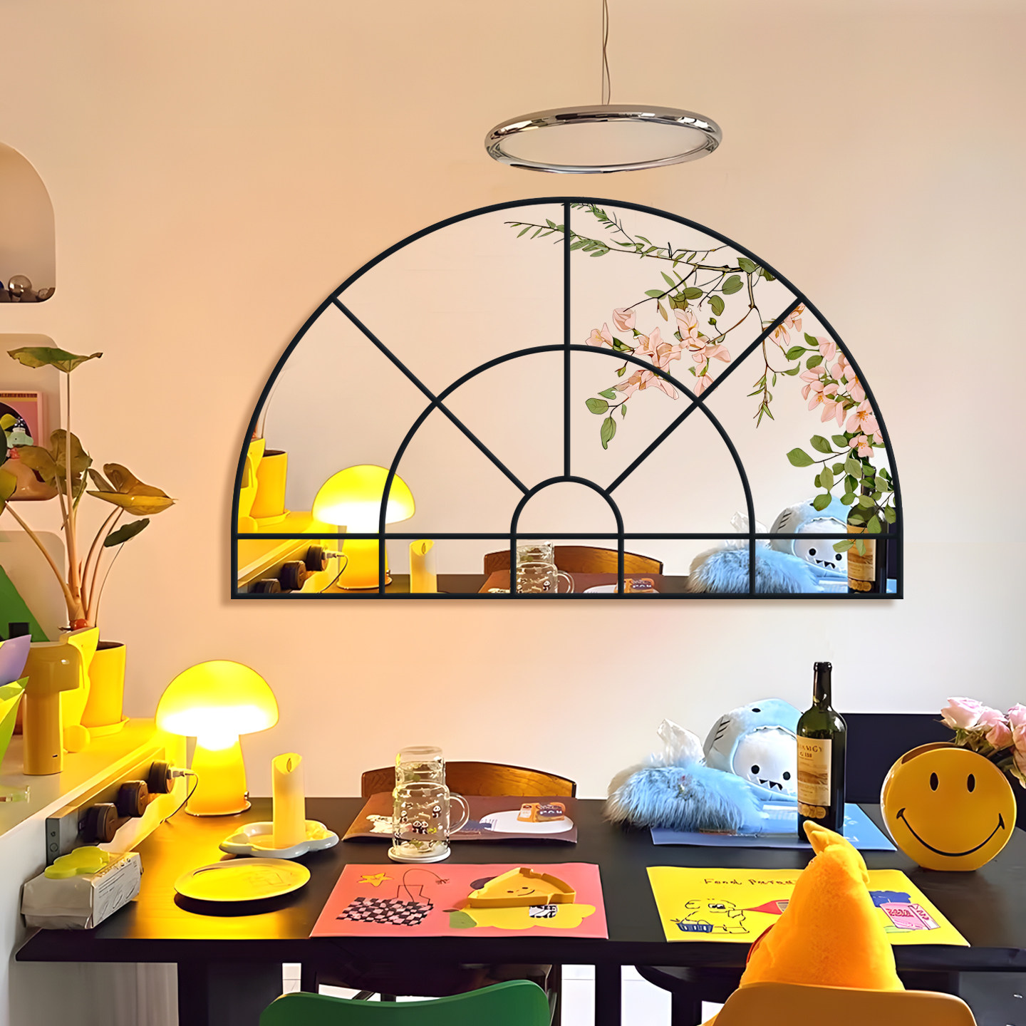 新中式客厅沙发背景墙装饰画镜子画卧室床头挂画餐厅玄关入户壁画,家居饰品,现代装饰画,淘宝优惠券,粉丝福利购,淘宝优惠卷