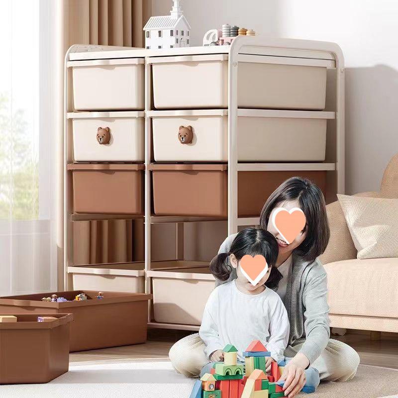 儿童童玩TYf5bRCx具儿收纳书架置物玩具客厅婴儿家用卧室架宝宝落