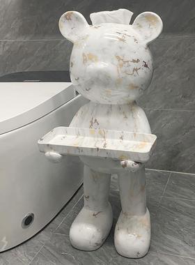 轻奢创摆卫生意间落地件纸巾盒收纳托盘ltao6899卷架纸客厅抽纸盒