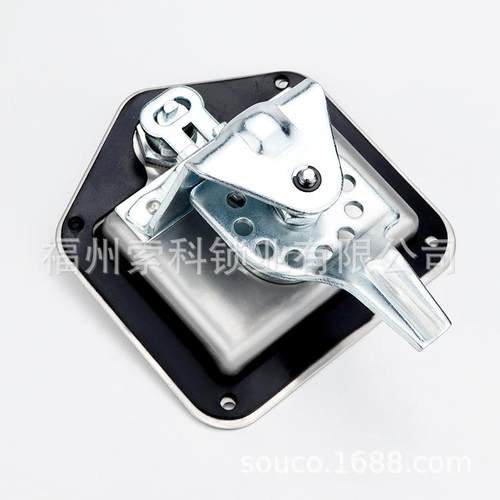 不钢304盒锁电机组不锈MS858钢面锁板锁防尘电柜集装箱门锁M锈S85