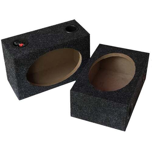 6x9寸喇叭方形木箱空箱低音箱体试音箱 汽车音响改装一对