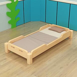 幼儿床园简易午睡床实木午休床托班床床0008多功能叠管叠床