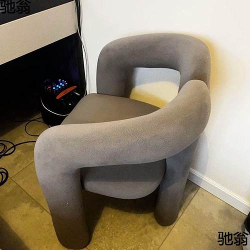 简约奶油风化妆家梳凳美甲店椅子简约感卧妆室椅单人休闲餐未知用