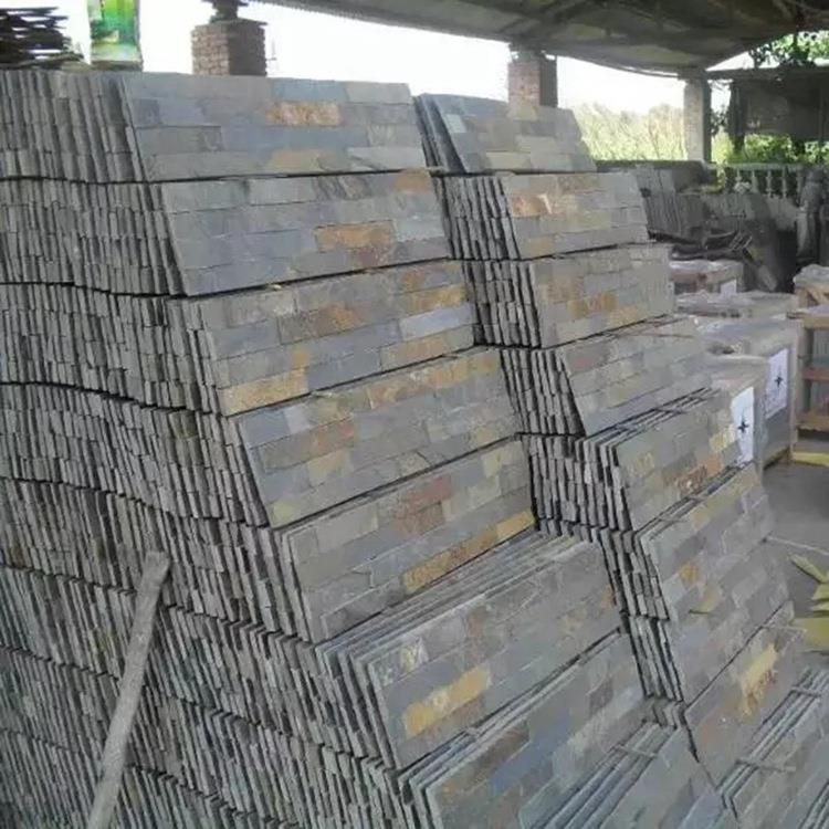 销售锈板文化石古庭别墅院电砖视背景青石板现货板岩外墙995仿砖