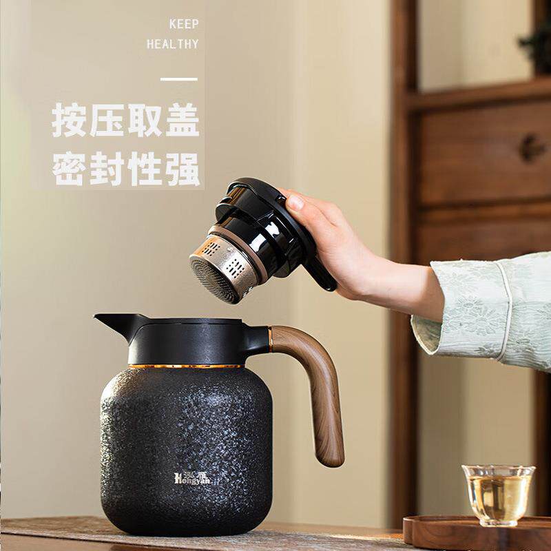 钛壶焖焖茶壶家用533温显泡茶分离大容量老水白茶养泡茶生壶保温