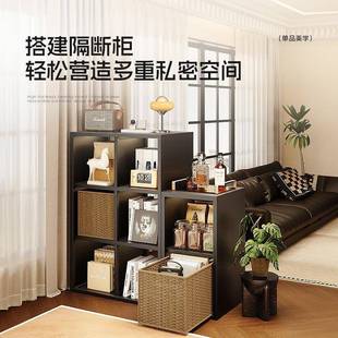 钢制格子纳柜家地用客厅铁皮架书柜自由组合落置物架书收EMJ储物