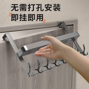 双层门衣架wzg159免打孔卧室门上挂钩门挂背式衣帽架门后后收纳架