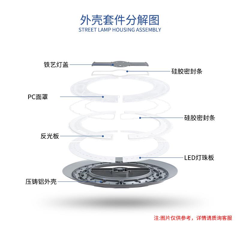 出口SK圆TYD庭院形杆外压铸灯D具壳户外路灯灯壳灯庭院灯照明灯具