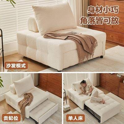 单双人沙发床款叠两2024新小户型用客6545厅多功能二合一抽拉折伸