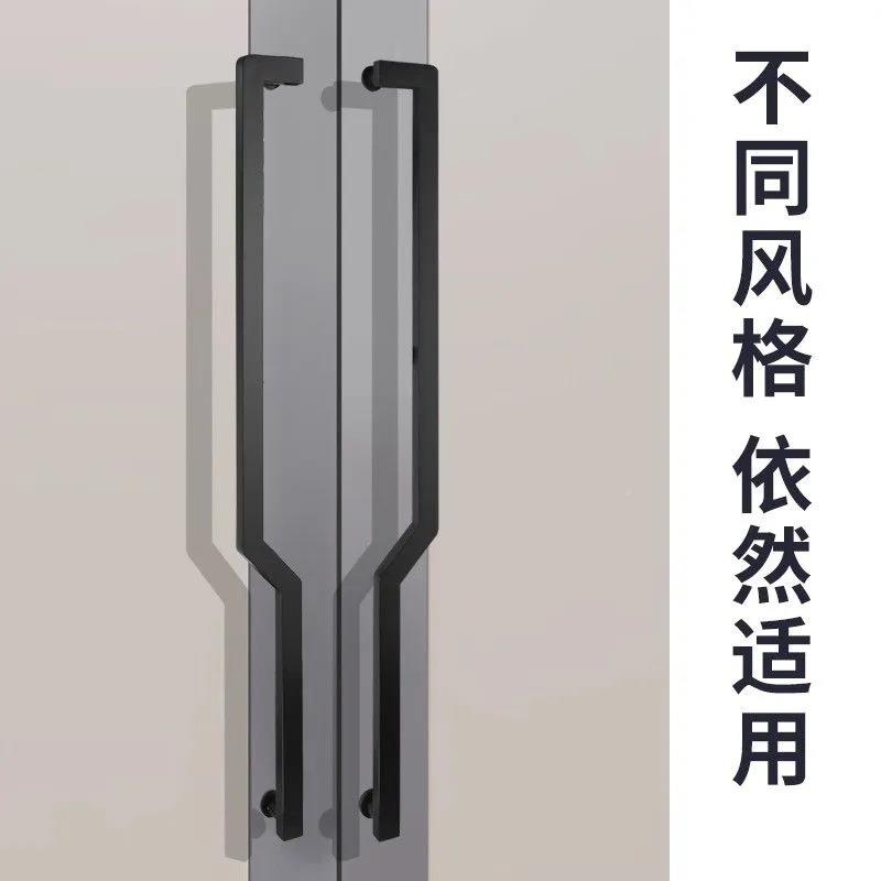 方双弯玻璃门D30把拉手不锈钢大框有门木门推拉门执框手拉杆手