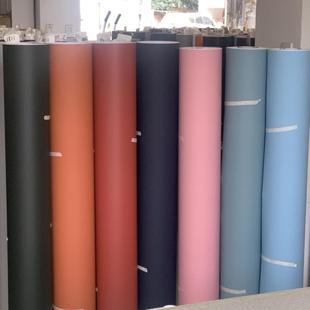 特厚导气槽色软肤感滑821面亚光纯装 饰贴膜新贴纸自粘墙纸波翻音