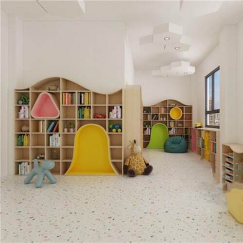 xyL7简拱门圆约弧书柜儿园绘本室阅读书架幼设计儿童展地示整墙落实