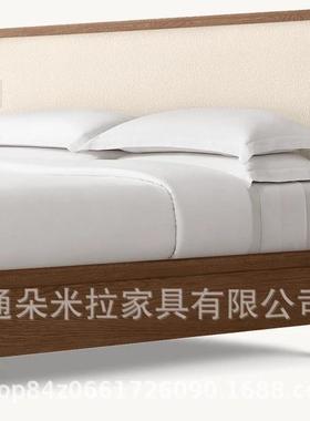 RH美式豪实木高大端华别墅房卧RFI室实木床号床婚床