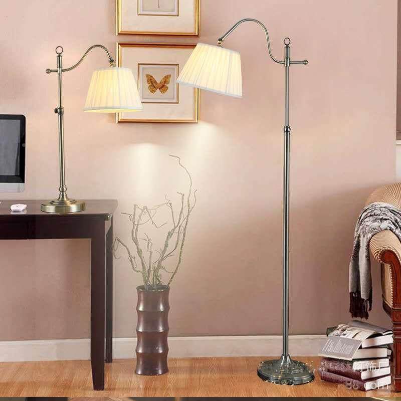 美式乡店客21487房复古卧室头客厅台灯书房村创意落床酒地灯