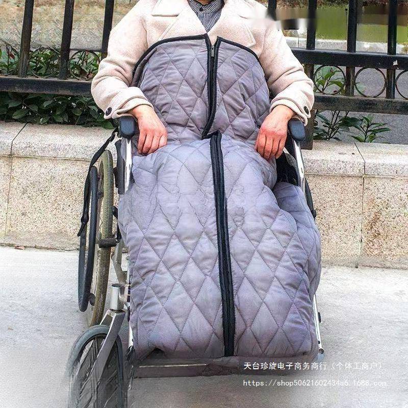 轮椅出行保暖被防风老人护腿保暖毯冬季防寒挡风被防风罩盖毯加绒