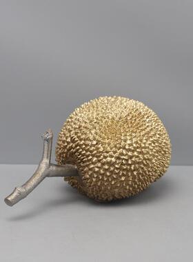 代简约何仿真水果榴莲树客脂几摆件厅玄关酒店样1323板间家居现装