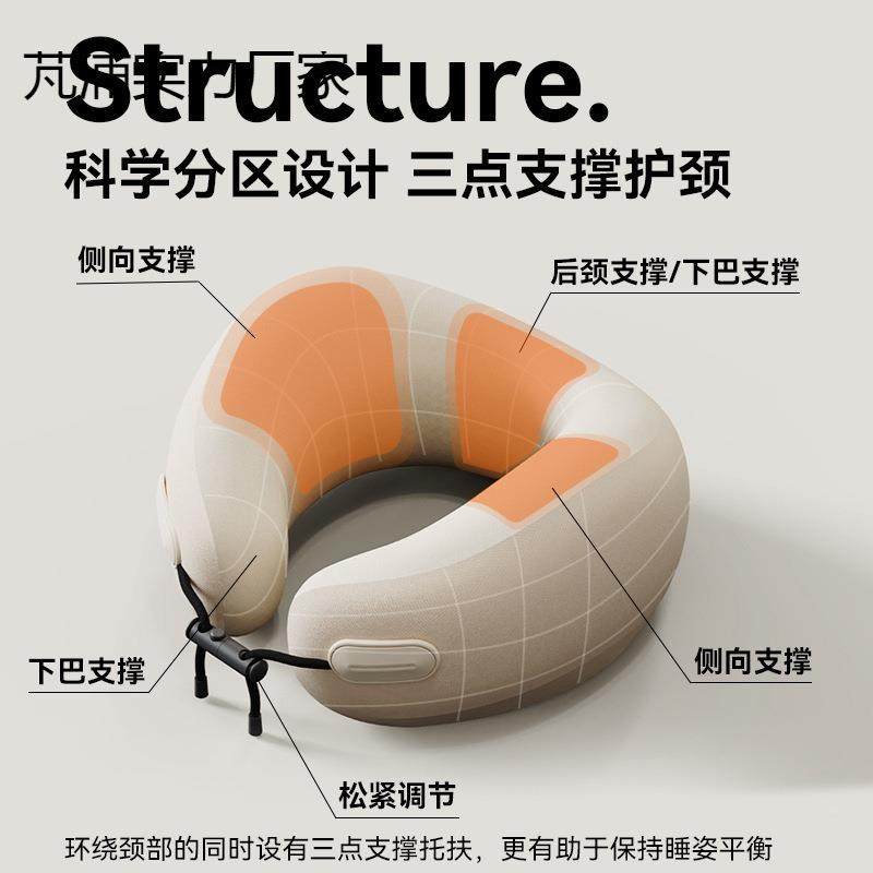 行枕颈phNfaTDW枕飞机枕旅脖头枕女u生形枕护颈脖枕子便携u型枕