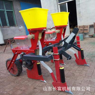 玉米播ICD种机小2行精密玉米机施肥播机麦播种种牵引免耕悬浮播种