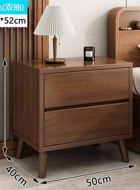全实木床用头柜款简约现代小型家卧室收租纳柜出房用202ctg24315