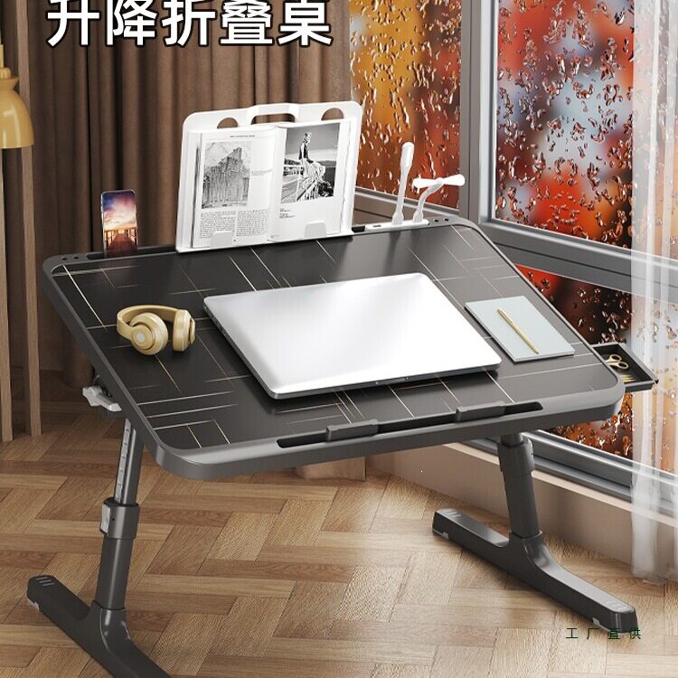 可升降床上电脑桌学生宿舍小桌子学习桌吃饭桌画画桌飘窗桌折叠