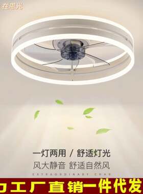 719e吸顶卧室风扇灯日马归亚逊爆款静音客厅餐厅风扇灯ld中山灯具