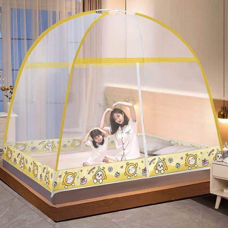 新款1简约免安装蒙古AL102652包蚊帐1.5x2米卧室.8x用家0.9米床幔