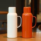 智能显31不锈钢双层真保温空443温壶便携提手旅行壶大容量焖茶6壶