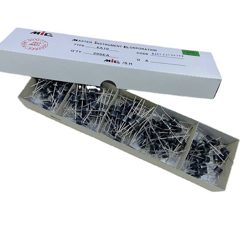 6A10 10A10 MIC二极管 6A/1200V 直插R-6 长脚大功率整流器厂家直