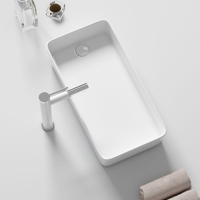 洗手盆侧边排水台上盆陶瓷单盆阳台洗衣机左右下水加深家用洗脸盆