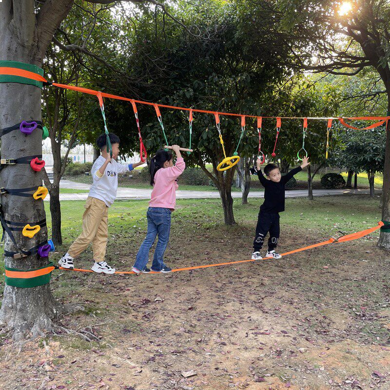 幼儿园户外活动攀爬感统训练器材儿童悬吊体适能玩具吊环平衡器械