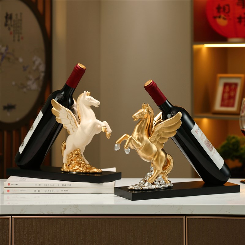 马到成功酒柜摆红酒架托 托驾2025新款酒吧台面客厅餐柜电视装饰