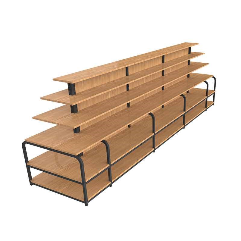 【折扣】超市文体展示架办公文体日用品超市钢木展示架文具店货架