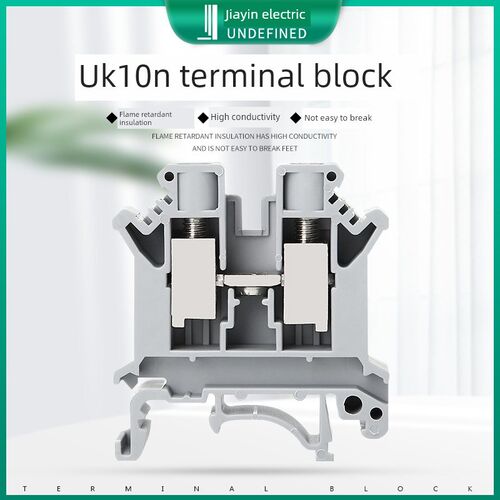 UK10N电压接线端子oUK-10N导轨式10平方铜件接线端子排不滑丝阻燃