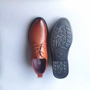 道县道州牌系带英伦商务正装皮鞋办公室皮鞋绑带青年德比鞋8268