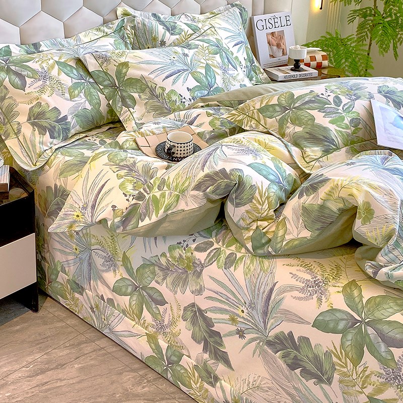 小清新碎花全棉磨毛床单单件2024新款纯棉冬季加厚女孩子床上用品