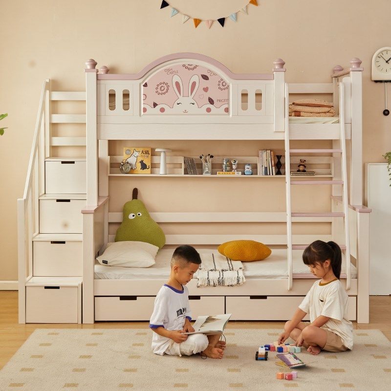 金多喜高低床上下铺双层床实木儿童床加高护栏上下床母子床子母床,住宅家具,高低/子母床,淘宝优惠券,粉丝福利购,淘宝优惠卷