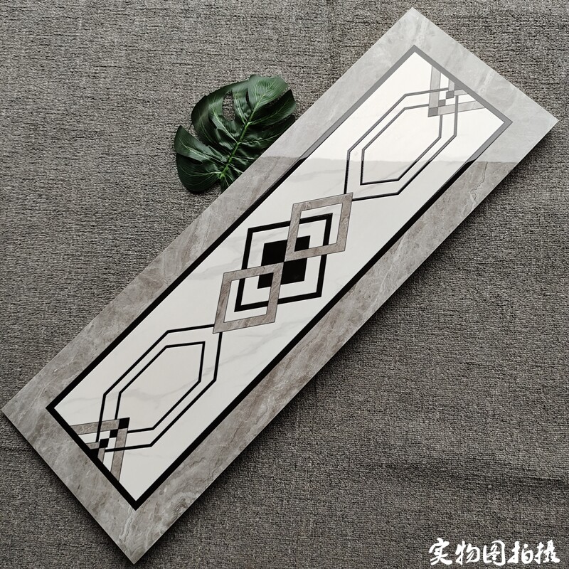 门槛石瓷砖30x90   带画面艺术过门石  房间门门坎石黑金花紫罗红