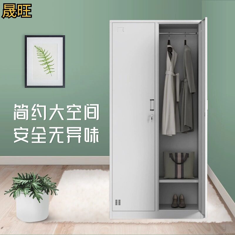 铁质更衣柜宿舍储物柜带锁工厂员工钢制柜学生公寓柜书包柜