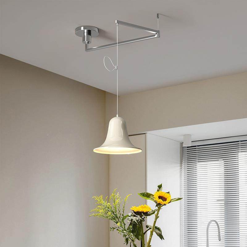 全光奶谱油风吊灯餐厅书房桌护眼防蓝76光高餐显色约LED现代简灯,家装灯饰光源,智能吊灯,淘宝优惠券,粉丝福利购,淘宝优惠卷