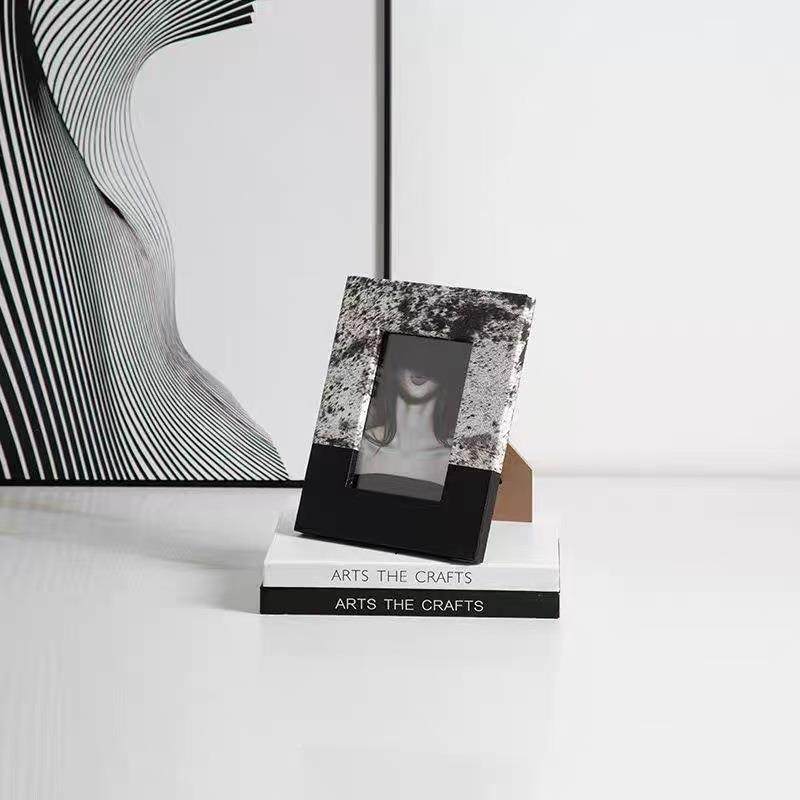 意式极简灰棕毛皮纹相框样板床房摆件卧室柜头桌面创意224211相框,家居饰品,DIY亲子装饰画,淘宝优惠券,粉丝福利购,淘宝优惠卷