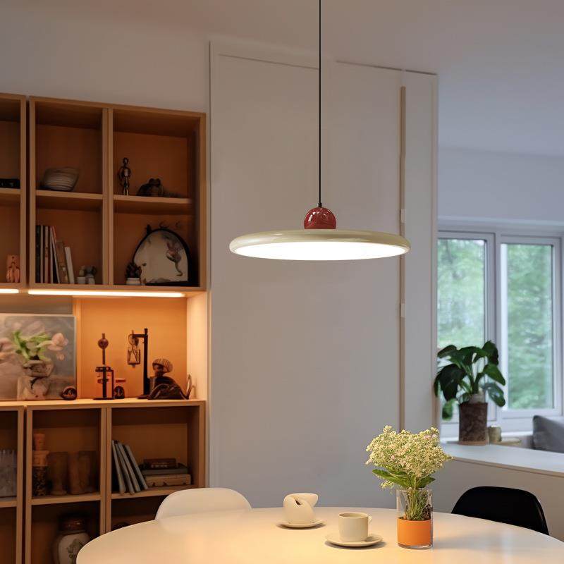 全光谱眼灯餐吊灯奶887油风新款飞护厅碟灯创意简约法式饭厅主餐,家装灯饰光源,智能吊灯,淘宝优惠券,粉丝福利购,淘宝优惠卷