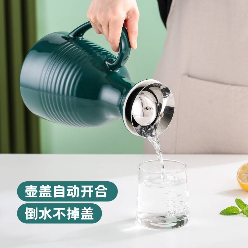 轻奢陶瓷水壶家用冷水壶耐高温大容量凉白开水壶客厅果汁壶扎壶