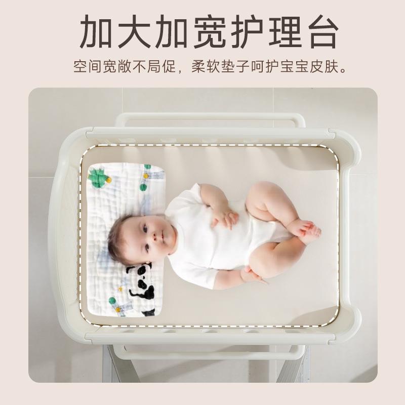 换尿布台婴儿护理台加按厚摩抚多功能新生儿宝可移891触动婴儿宝床