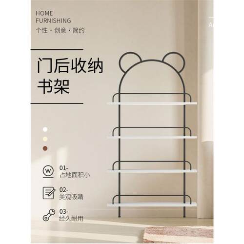 G3tPb4RTjbV隙门后架极窄书置物架超薄儿童书柜落铁艺绘本书本地