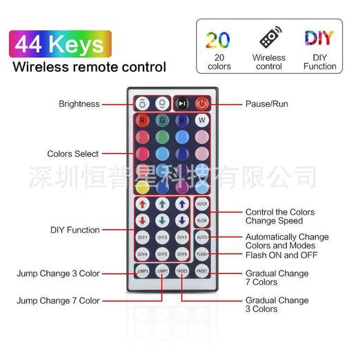 LED灯带室内户条外装饰照B明RG七灯带彩0柔性灯2835/505芯片12V灯